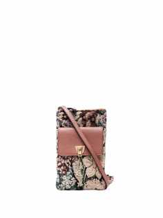 Coccinelle жаккардовая мини-сумка Beat с цветочным узором