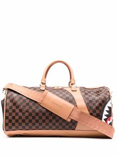 Sprayground дорожная сумка в шахматную клетку с логотипом