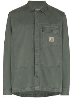 Carhartt WIP рубашка Charter с нашивкой-логотипом