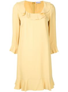 RED Valentino платье-трапеция с оборками