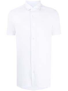Emporio Armani поплиновая рубашка с короткими рукавами