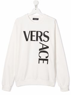 Versace Kids толстовка с логотипом