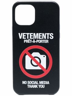 VETEMENTS чехол для iPhone 12 Pro с логотипом Antisocial