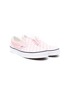 Vans Kids слипоны в клетку