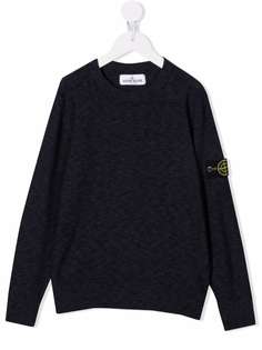 Stone Island Junior джемпер с нашивкой-логотипом