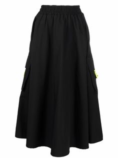 BARROW юбка А-силуэта со складками и логотипом