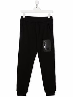 Moncler Enfant спортивные брюки с карманом на молнии