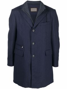Corneliani шерстяное однобортное пальто