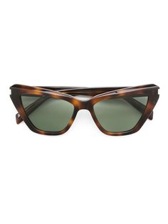 Saint Laurent Eyewear солнцезащитные очки SL 466 в оправе кошачий глаз
