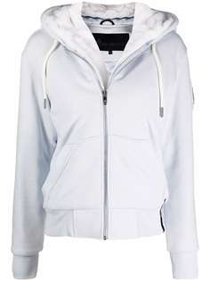 Moose Knuckles худи на молнии с нашивкой-логотипом