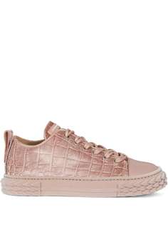 Giuseppe Zanotti бархатные кеды Blabber