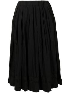 Casey Casey юбка миди Double Rideaux с плиссировкой