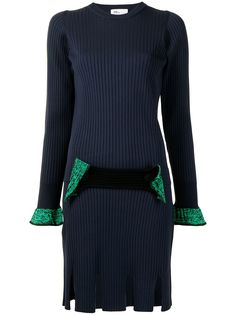 Toga платье-свитер в рубчик с вырезами