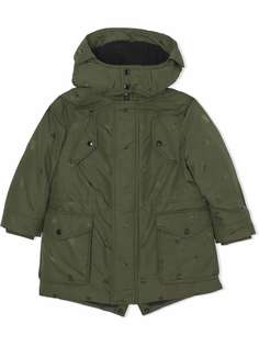 Burberry Kids парка с монограммой