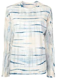 Proenza Schouler White Label футболка с длинными рукавами и принтом тай-дай