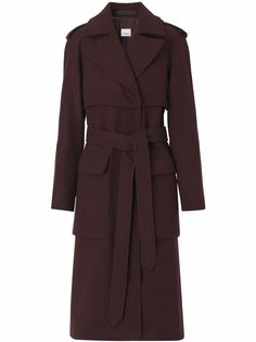 Burberry тренч миди с поясом