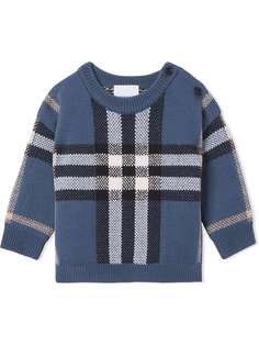 Burberry Kids джемпер в клетку Vintage Check