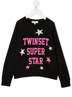 TWINSET Kids джемпер с логотипом