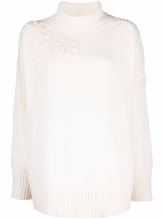 Ermanno Scervino джемпер с цветочной вышивкой