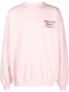 VETEMENTS флисовая толстовка с принтом Name Tag