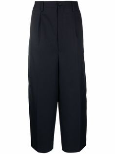 Junya Watanabe MAN шерстяные брюки широкого кроя