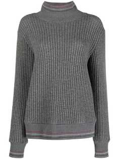 Thom Browne фактурный джемпер с высоким воротником