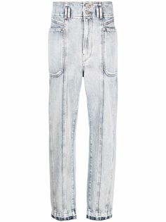 Isabel Marant Étoile широкие джинсы с эффектом потертости