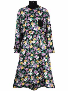 Plan C платье миди с цветочным принтом