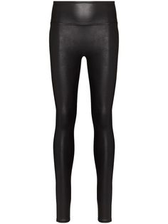 Spanx легинсы из искусственной кожи с завышенной талией