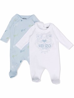 Kenzo Kids комбинезон из органического хлопка с логотипом