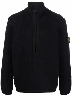 Stone Island джемпер из смесовой шерсти с нашивкой Compass