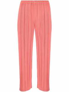 Pleats Please Issey Miyake укороченные брюки с плиссировкой