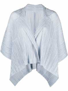 Pleats Please Issey Miyake пиджак оверсайз с плиссировкой