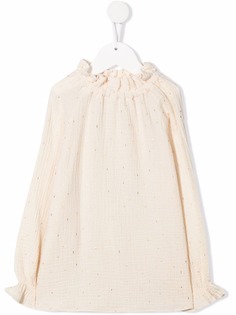 Babe And Tess блузка с эффектом металлик