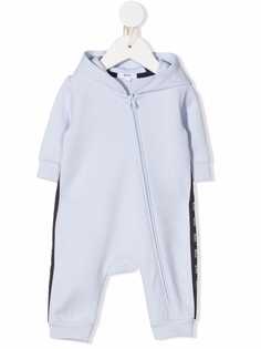 BOSS Kidswear ромпер с капюшоном и логотипом
