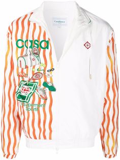 Casablanca спортивная куртка Tennis в полоску