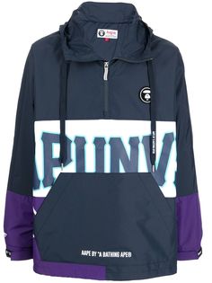 AAPE BY *A BATHING APE® куртка AAPE Now в стиле колор-блок с капюшоном