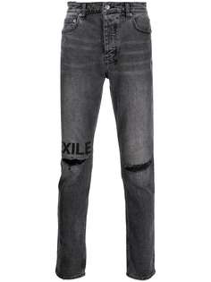 Ksubi узкие джинсы с эффектом потертости