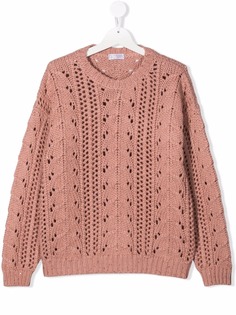 Brunello Cucinelli Kids вязаный джемпер