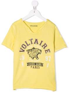 Zadig & Voltaire Kids футболка с логотипом