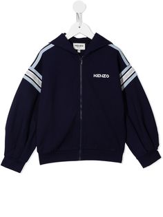 Kenzo Kids кардиган с капюшоном и логотипом