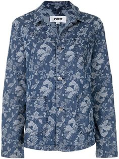 YMC джинсовая куртка с цветочным принтом