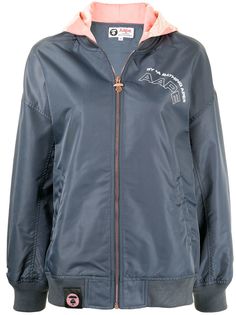 AAPE BY *A BATHING APE® куртка с капюшоном и логотипом