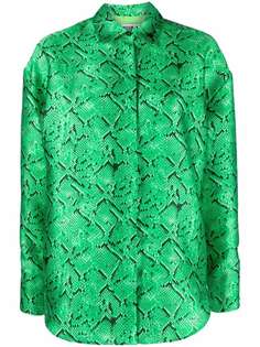 MSGM рубашка со змеиным принтом