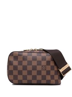 Louis Vuitton поясная сумка Damier Ebène Geronimos 2004-го года
