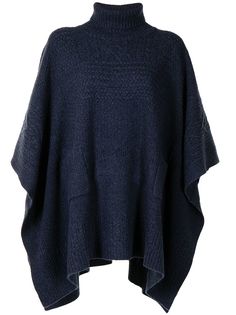 Ralph Lauren RRL кейп фактурной вязки с высоким воротником