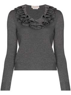 Alexander McQueen джемпер с оборками