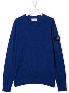 Stone Island Junior джемпер с нашивкой-логотипом