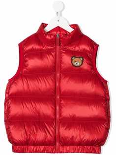 Moschino Kids жилет с логотипом Teddy Bear