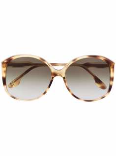 Victoria Beckham Eyewear солнцезащитные очки в круглой оправе черепаховой расцветки